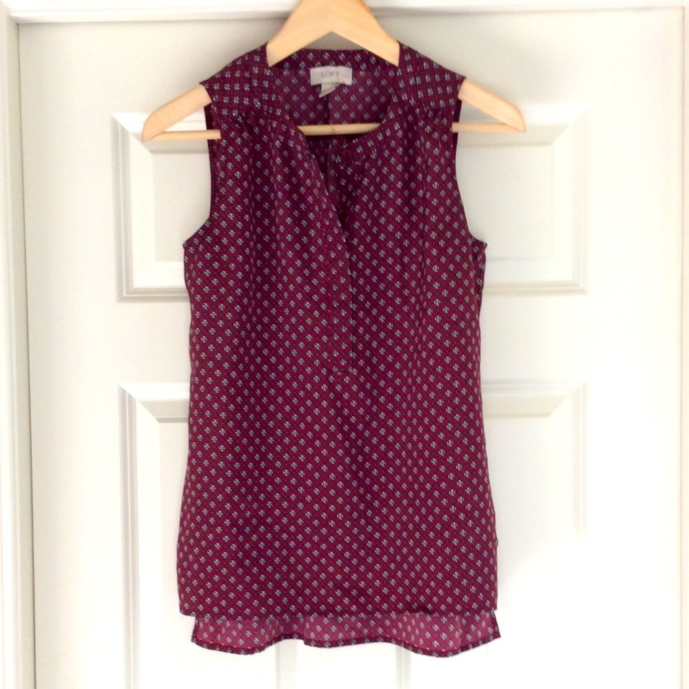 Loft sleeveless blouse